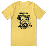 Lost Souls T-Shirt by Yūjin Clothing featuring a dark, illustrative design on a comfortable casual T-shirt.