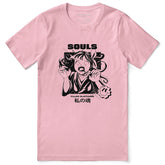 Yūjin Clothing Lost Souls T-Shirt featuring a dark, artistic design with ghostly motifs on soft cotton fabric.