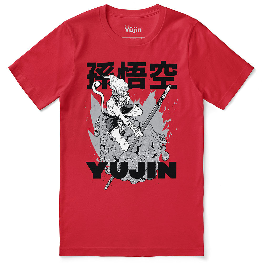 Yūjin Clothing Magic Monkey T-Shirt featuring a playful monkey graphic on a casual cotton T-shirt for men and women.