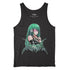 Yūjin Clothing Power Level tank top in black, sleeveless athletic shirt with a bold graphic design on the front.